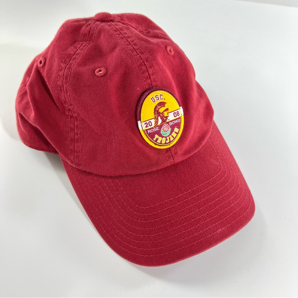 USC Trojans Rose Bowl Maroon Red Cap 2008 Embroidered